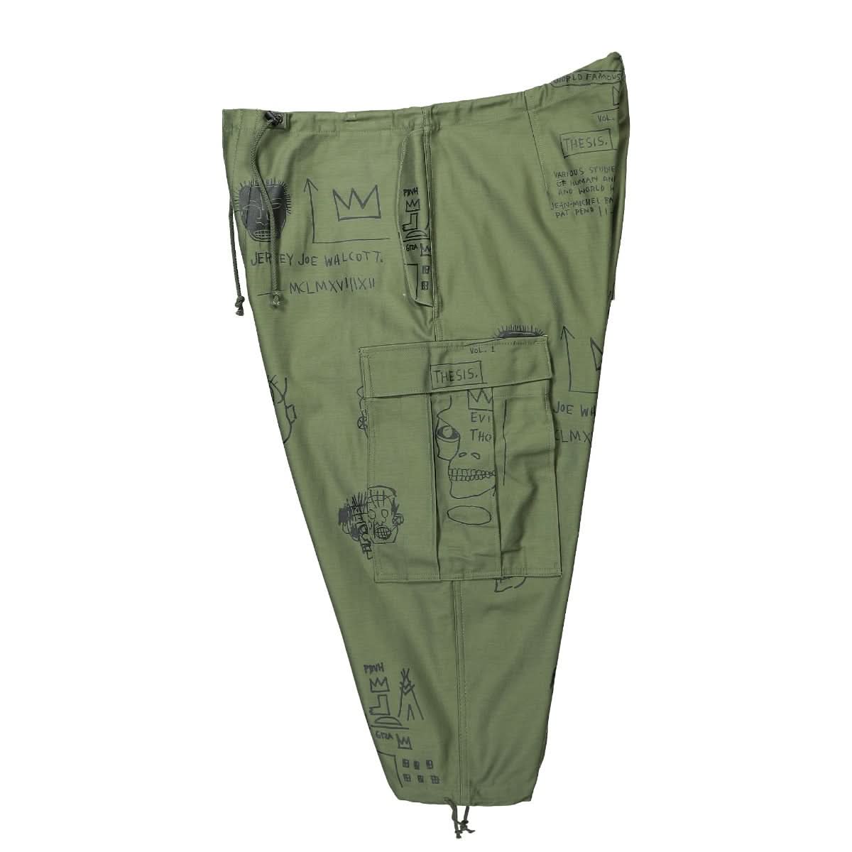 Junya Watanabe - Comme des Garçons Cropped Pants Black,Green Detail view 3 | Gate