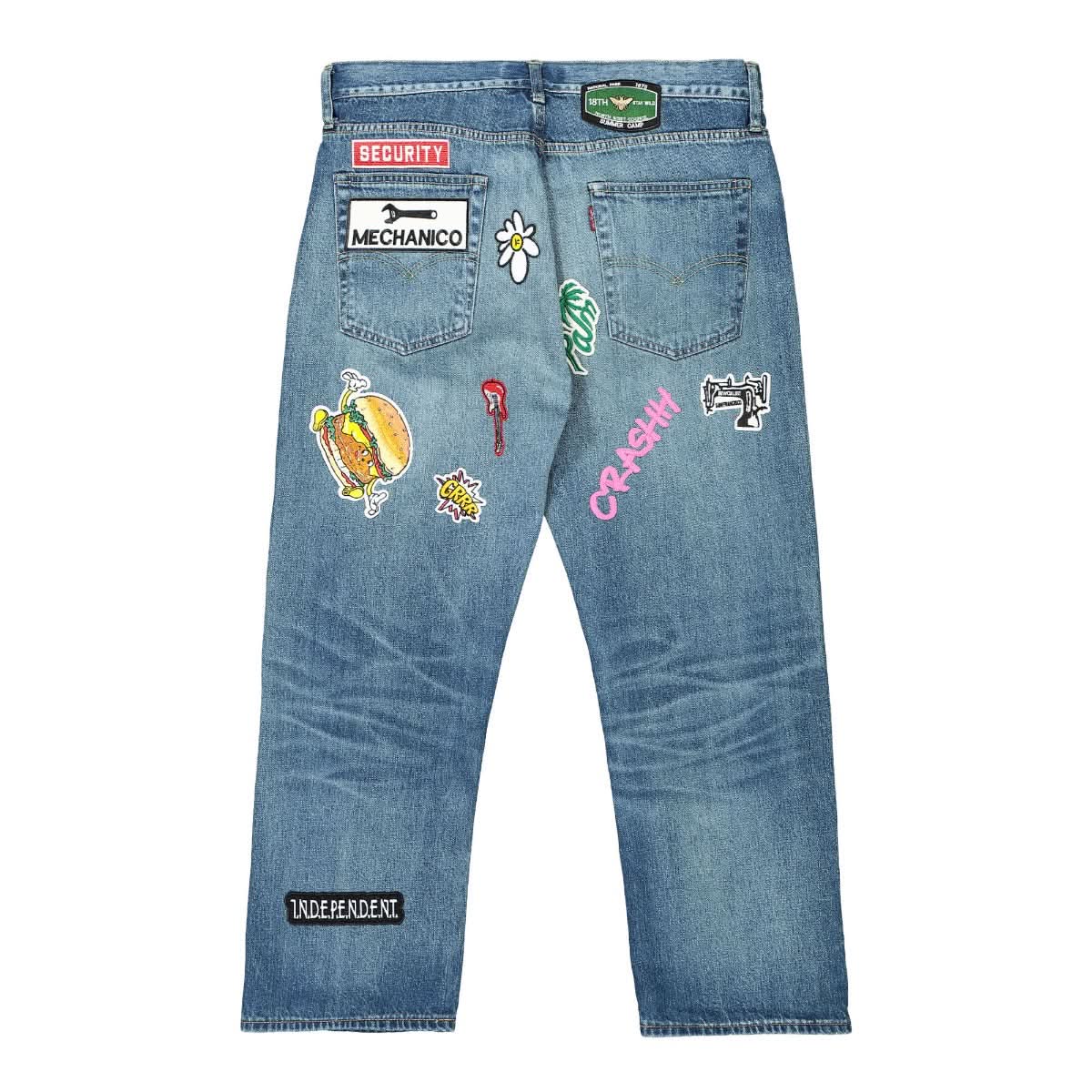 Junya Watanabe - Comme des Garçons Denim Pants Blue,Multicolor Detail view 2 | Gate