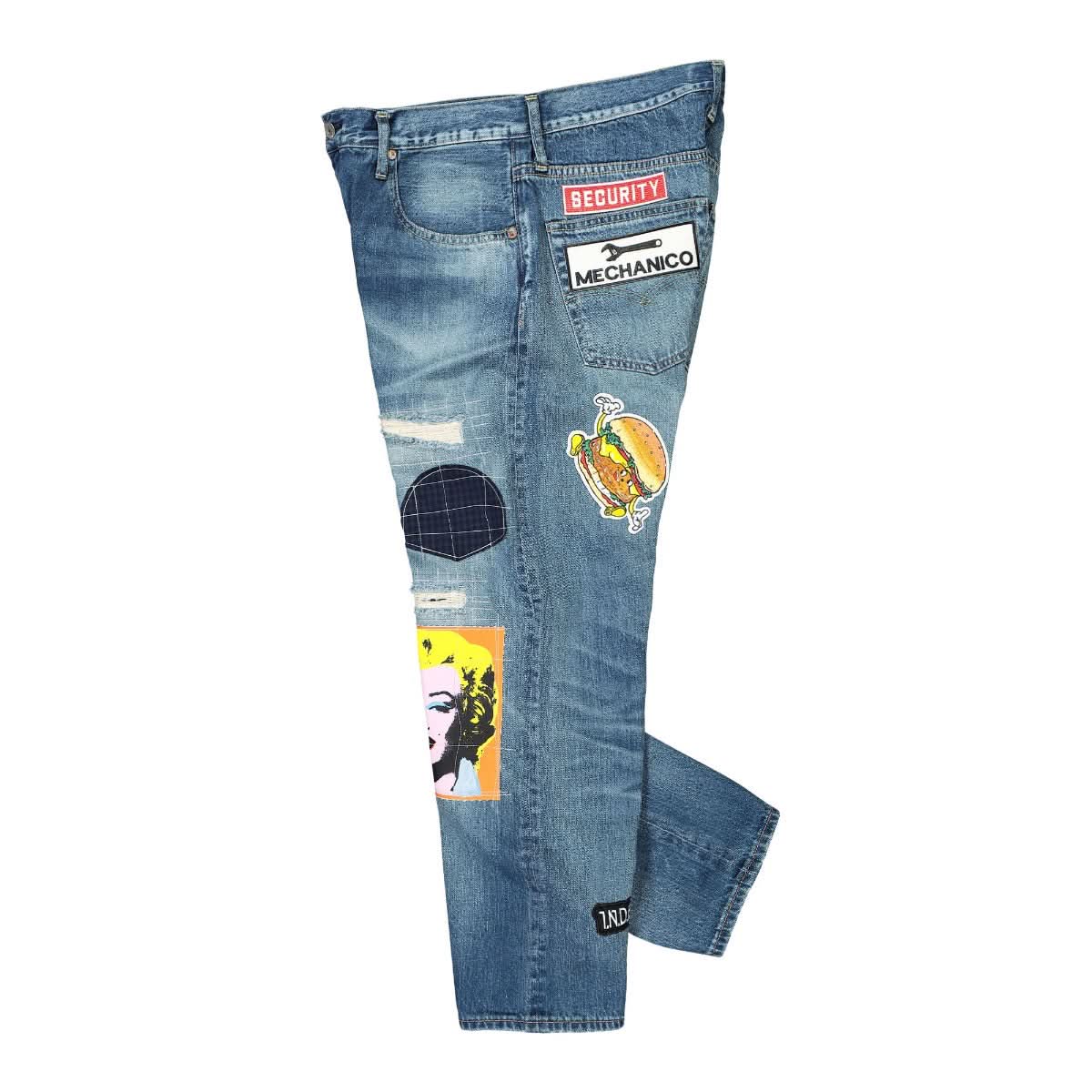 Junya Watanabe - Comme des Garçons Denim Pants Blue,Multicolor Detail view 3 | Gate