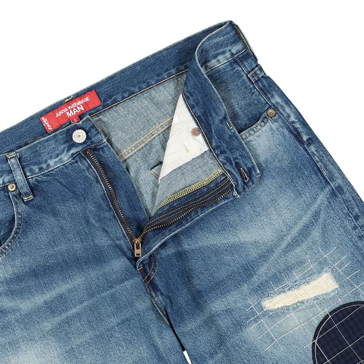 Junya Watanabe - Comme des Garçons Denim Pants Blue,Multicolor Detail view 4 | Gate