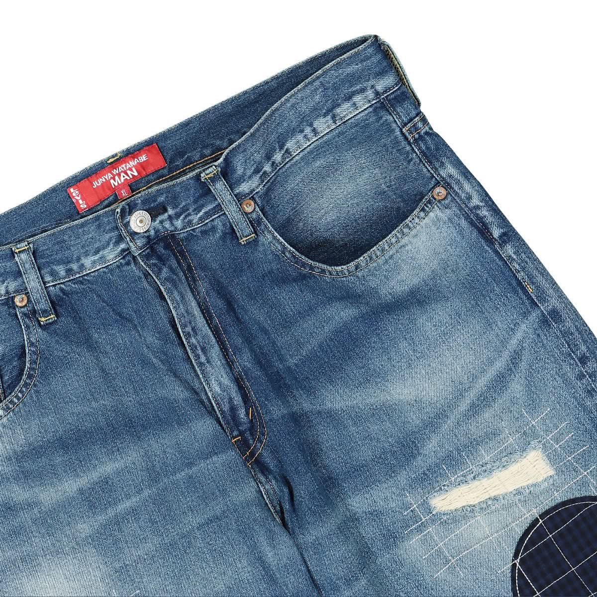 Junya Watanabe - Comme des Garçons Denim Pants Blue,Multicolor Detail view 5 | Gate