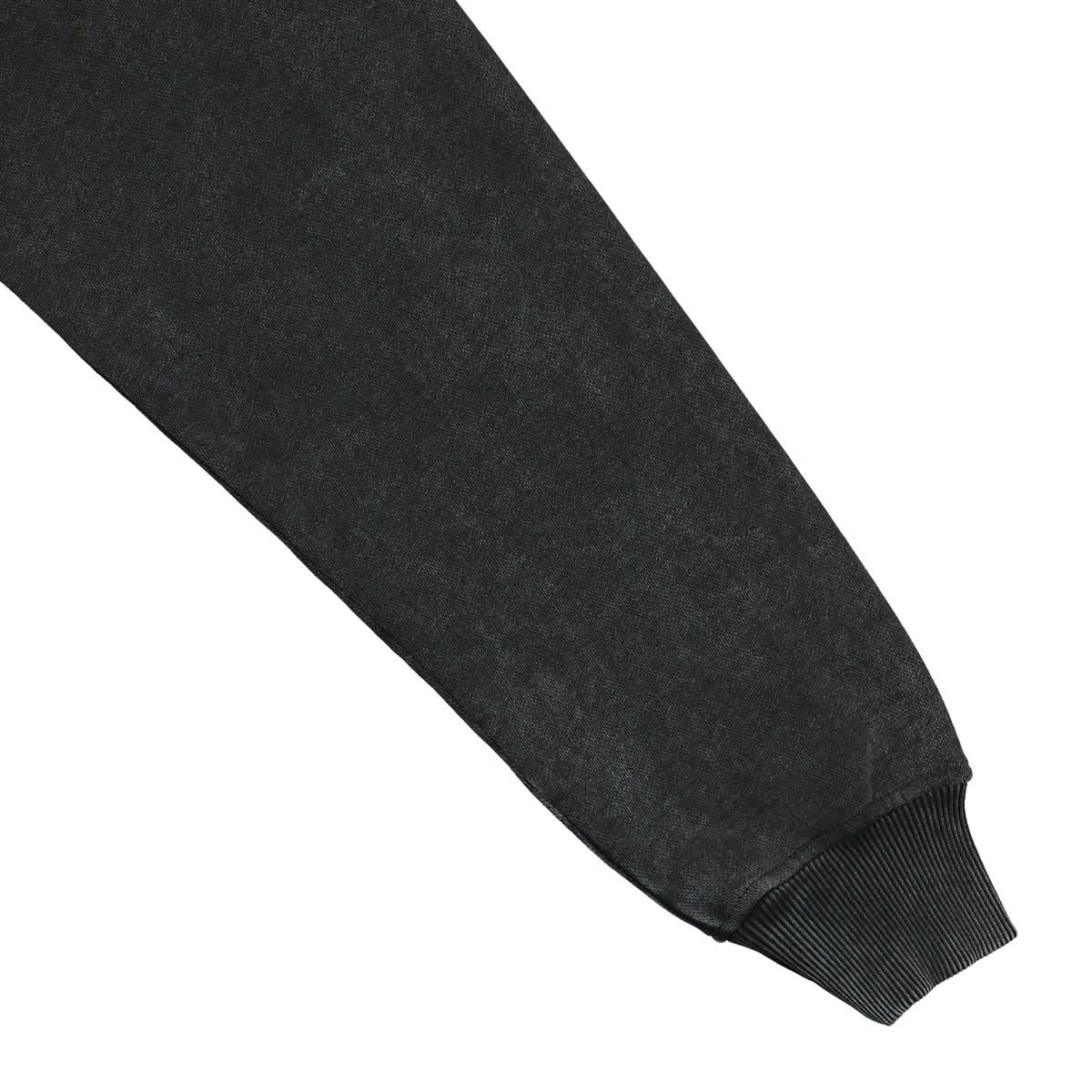 Casablanca School of Beautiful Embroidered Cropped Sweatshirt Black Detail view 4 | Gate