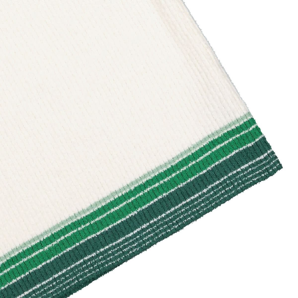 Casablanca Knit Mini Skirt White,Green Detail view 4 | Gate