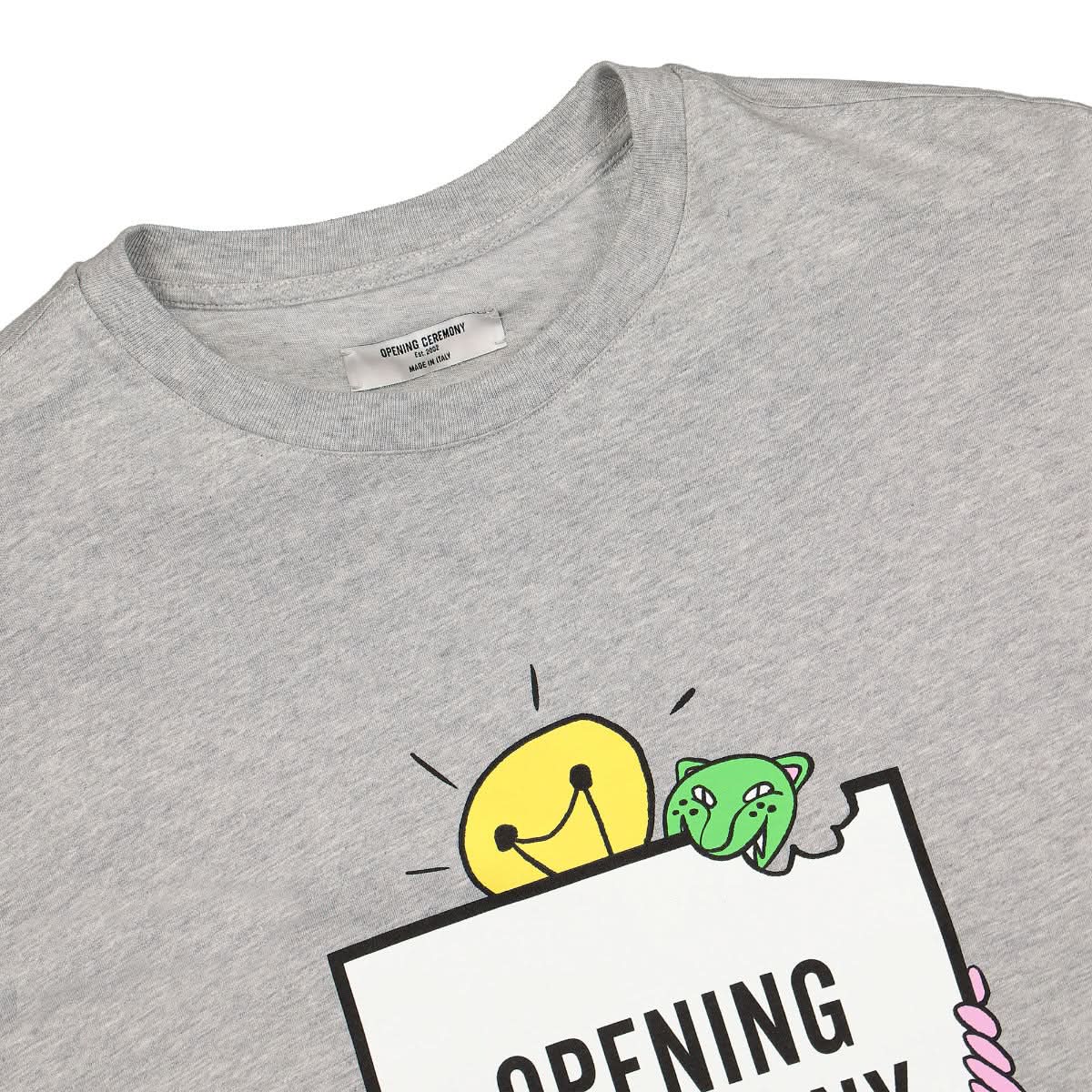 Opening Ceremony Lightbulb Box Logo Reg. T-Shirt Grey Detail view 3 | Gate