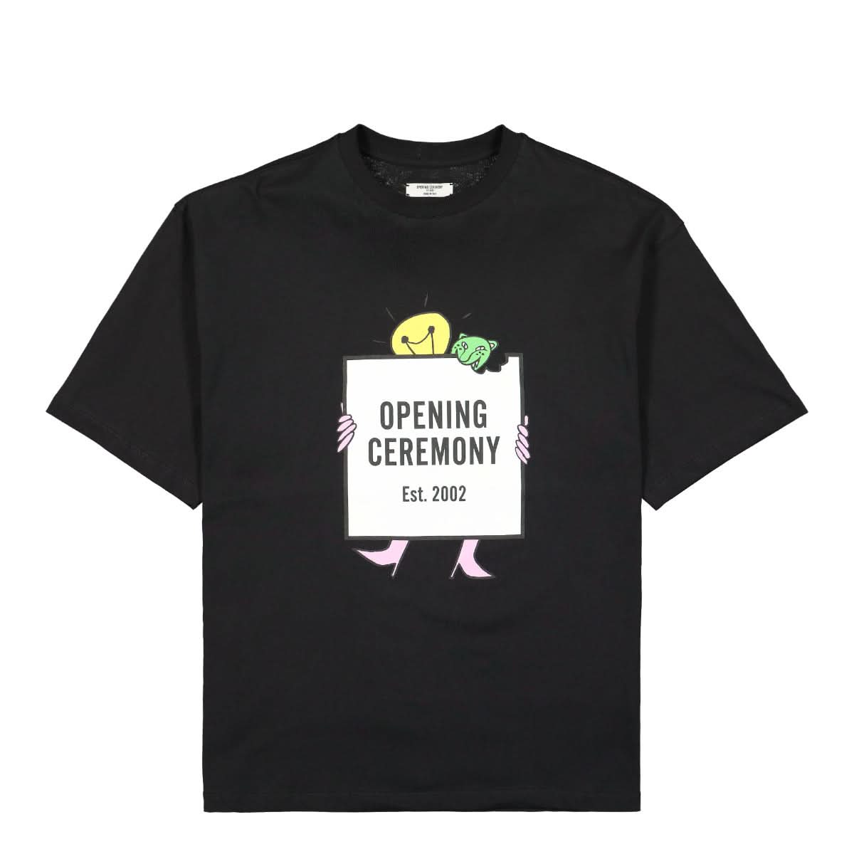 Opening Ceremony Light Bulb Box Logo Red. T-Shirt Black Detail view 1 | Gate