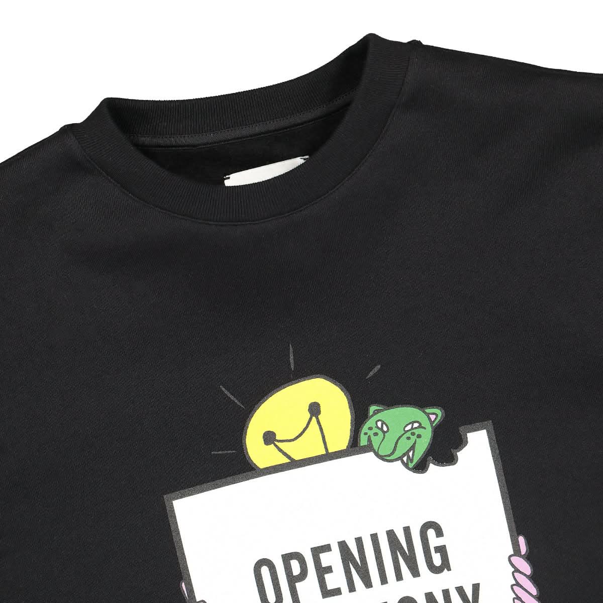 Opening Ceremony Light Bulb Box Logo Reg. Crew Sweater Black Detail view 3 | Gate