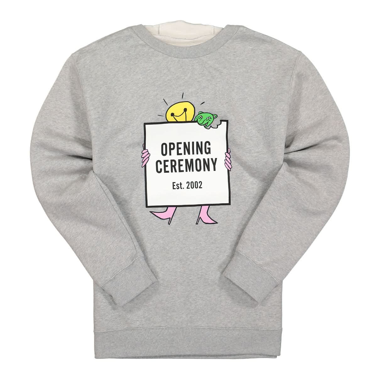 Opening Ceremony Light Bulb Box Logo Reg. Hoodie Grey Detail view 1 | Gate