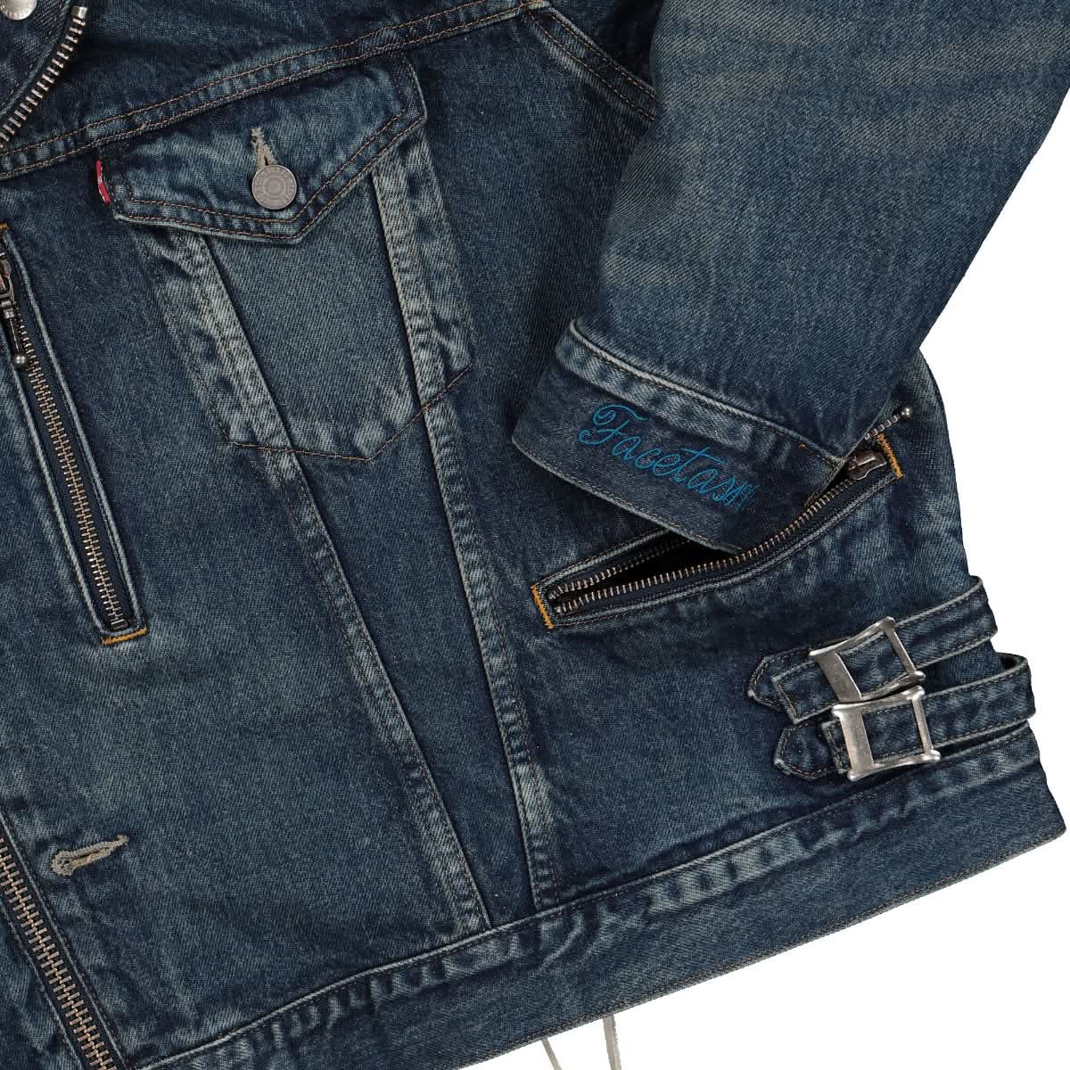 Facetasm Jacket Blue Detail view 4 | Gate