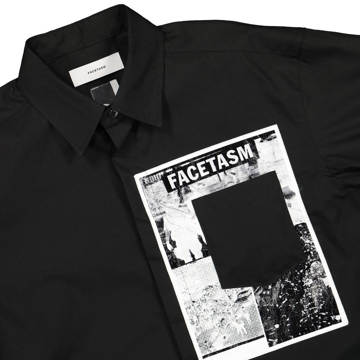 Facetasm Shirt Black Detail view 3 | Gate