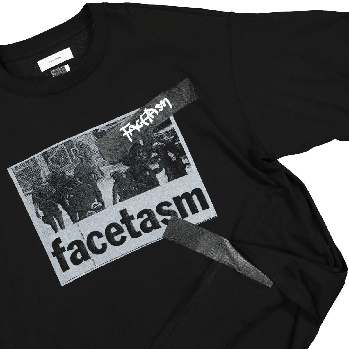 Facetasm T-Shirt Black Detail view 3 | Gate