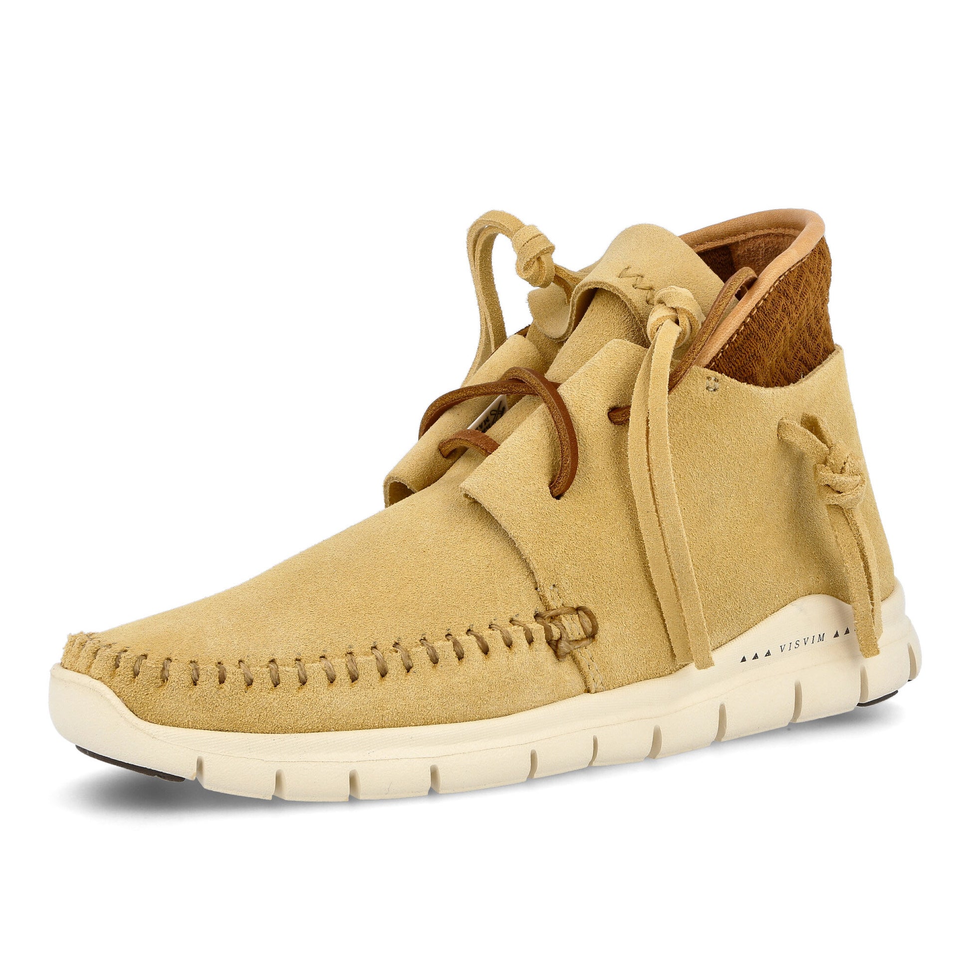 Visvim Ute Moc Trainer Hi-Folk W Yellow Loafers & Lace Ups 320102002007 Detail View 4 | GATE