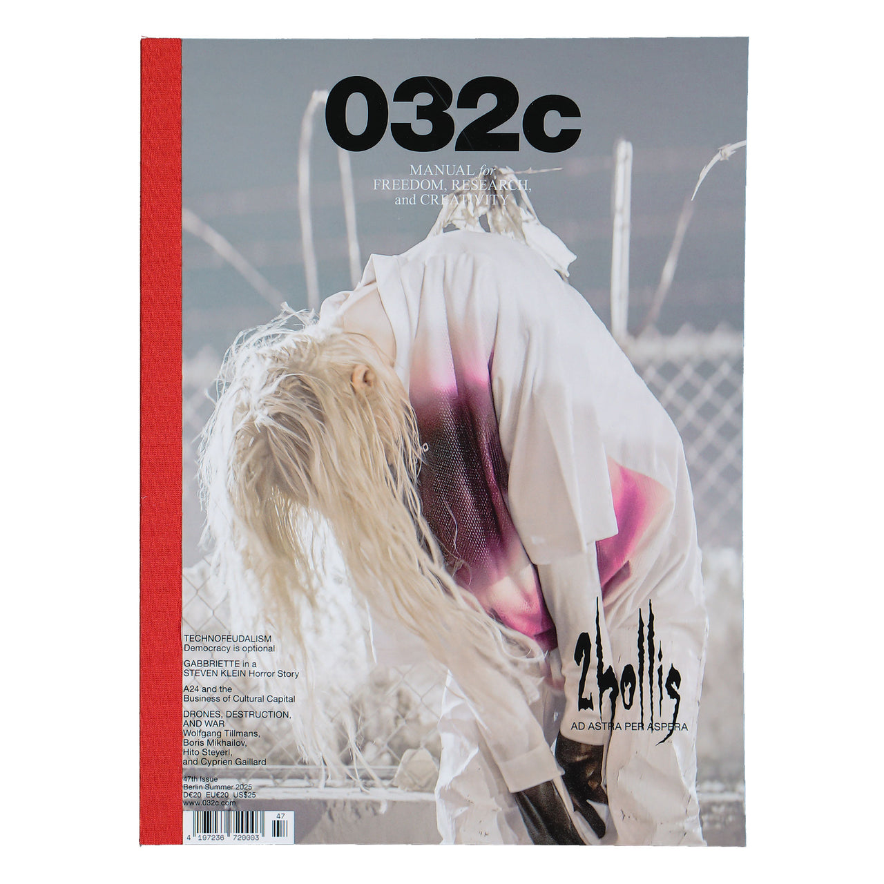 032c Magazine 47th Issue - Techno Feudalism - Summer 2025 - 2Hollis Cover Multicolor Magazine 032C47TH2HC Detail View 1 | GATE