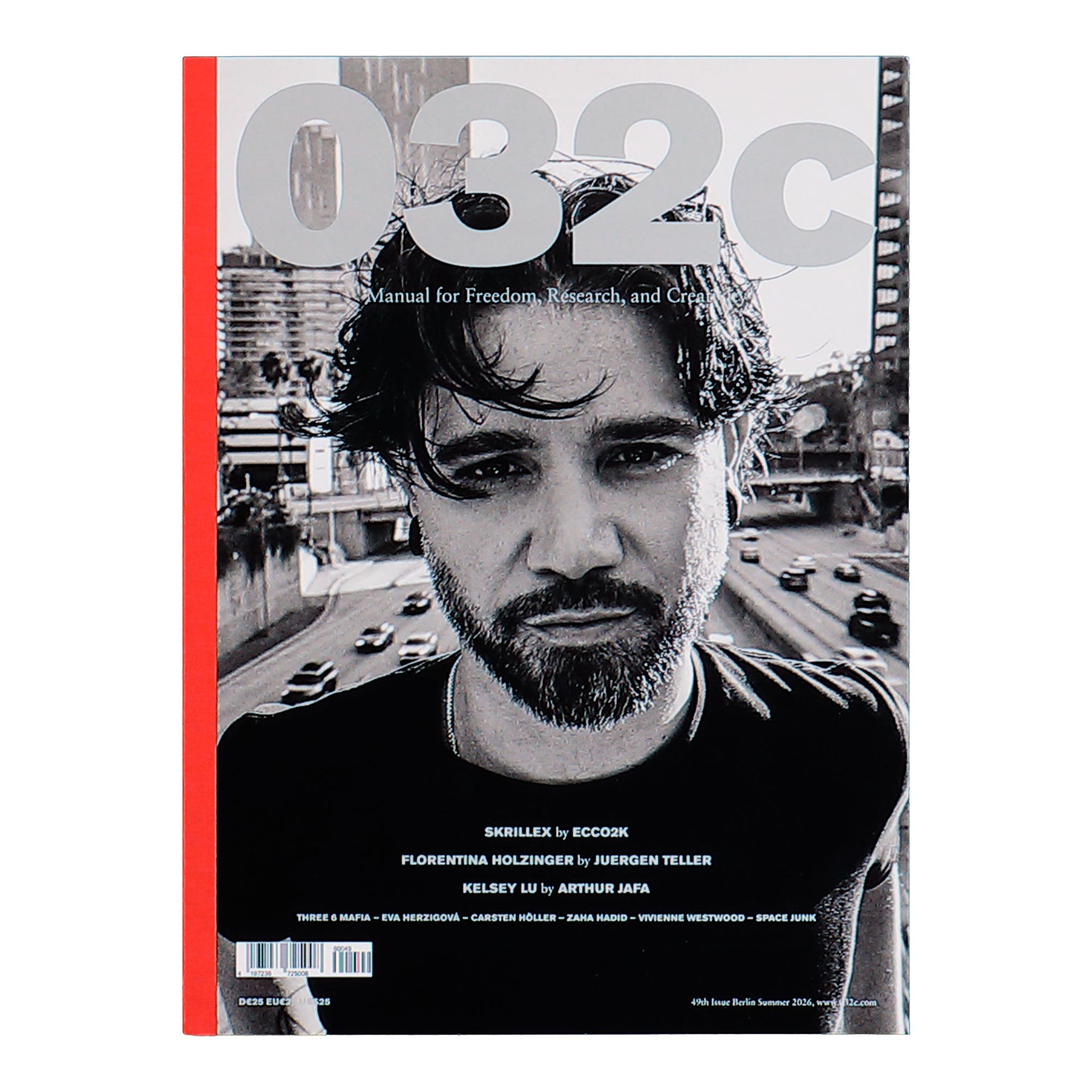 032c Magazine 49th Issue - Summer 2026 - Skrillex Cover Multicolor Magazines 032C49THSC Detail View 2 | GATE