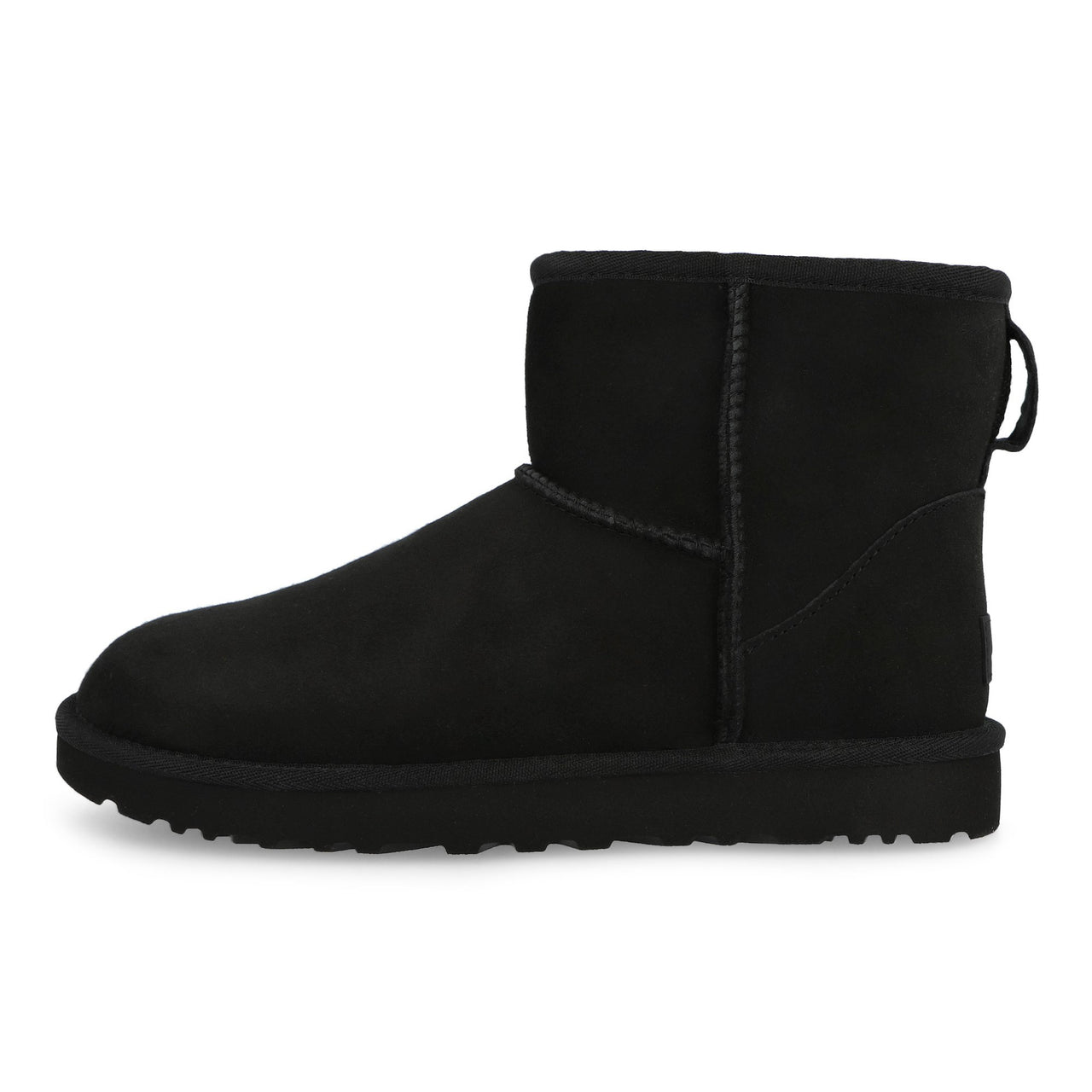 UGG W Classic Mini II  Black Boots 1016222-BLK Detail View 1 | GATE
