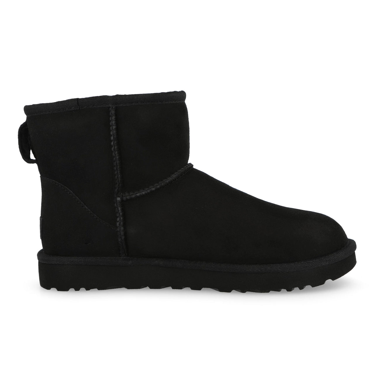 UGG W Classic Mini II  Black Boots 1016222-BLK Detail View 1 | GATE
