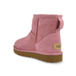 UGG W Classic Mini II Dusty Orchid Boots 1016222-DYR Detail View 3 | GATE
