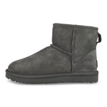 UGG W Classic Mini II Grey Boots 1016222-GREY Detail View 1 | GATE
