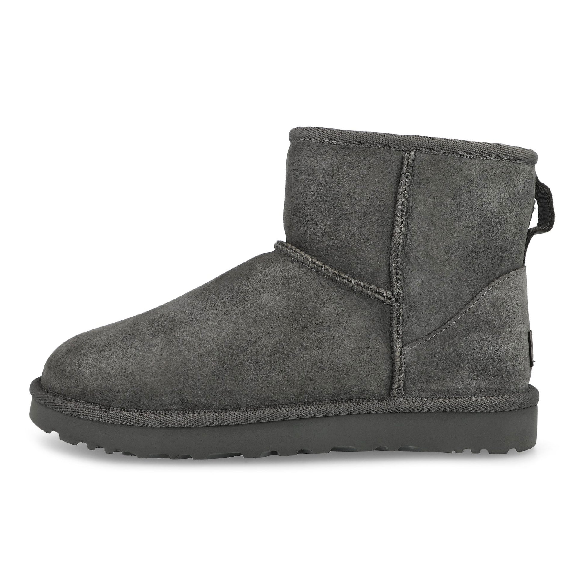 UGG W Classic Mini II Grey Boots 1016222-GREY Detail View 1 | GATE
