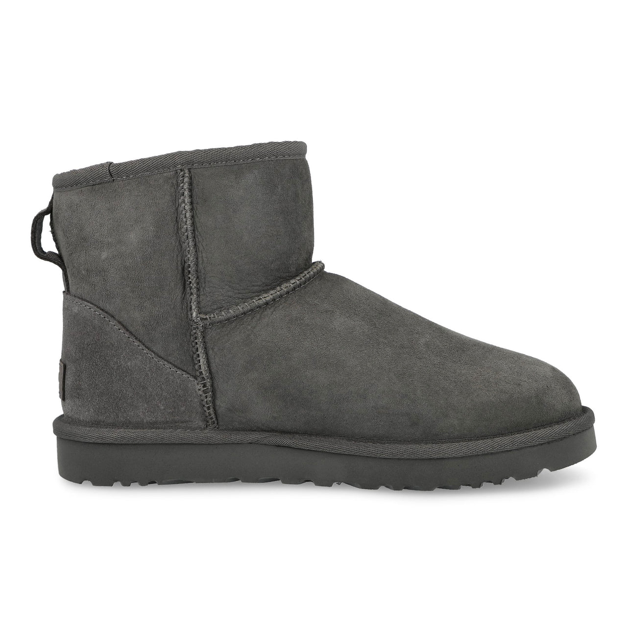 UGG W Classic Mini II Grey Boots 1016222-GREY Detail View 1 | GATE
