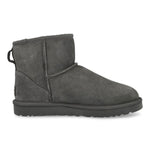 UGG W Classic Mini II Grey Boots 1016222-GREY Detail View 2 | GATE
