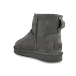 UGG W Classic Mini II Grey Boots 1016222-GREY Detail View 3 | GATE
