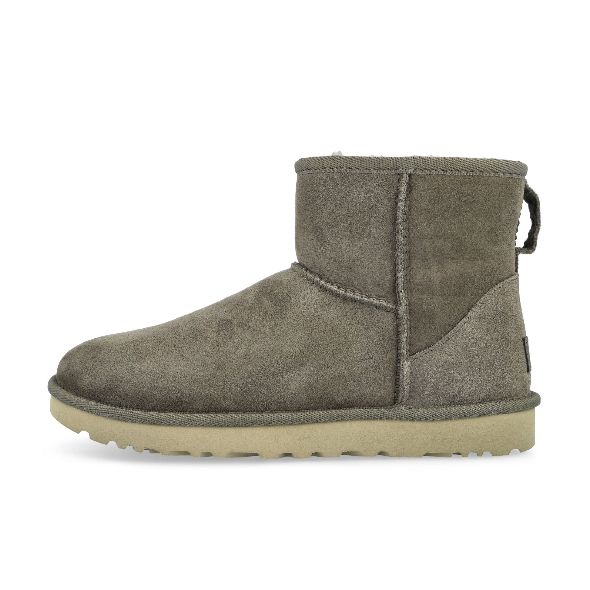 UGG W Classic Mini II Grey Boots 1016222-DDRG / Grey Detail View 1 | GATE
