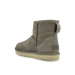 UGG W Classic Mini II Grey Boots 1016222-DDRG / Grey Detail View 3 | GATE
