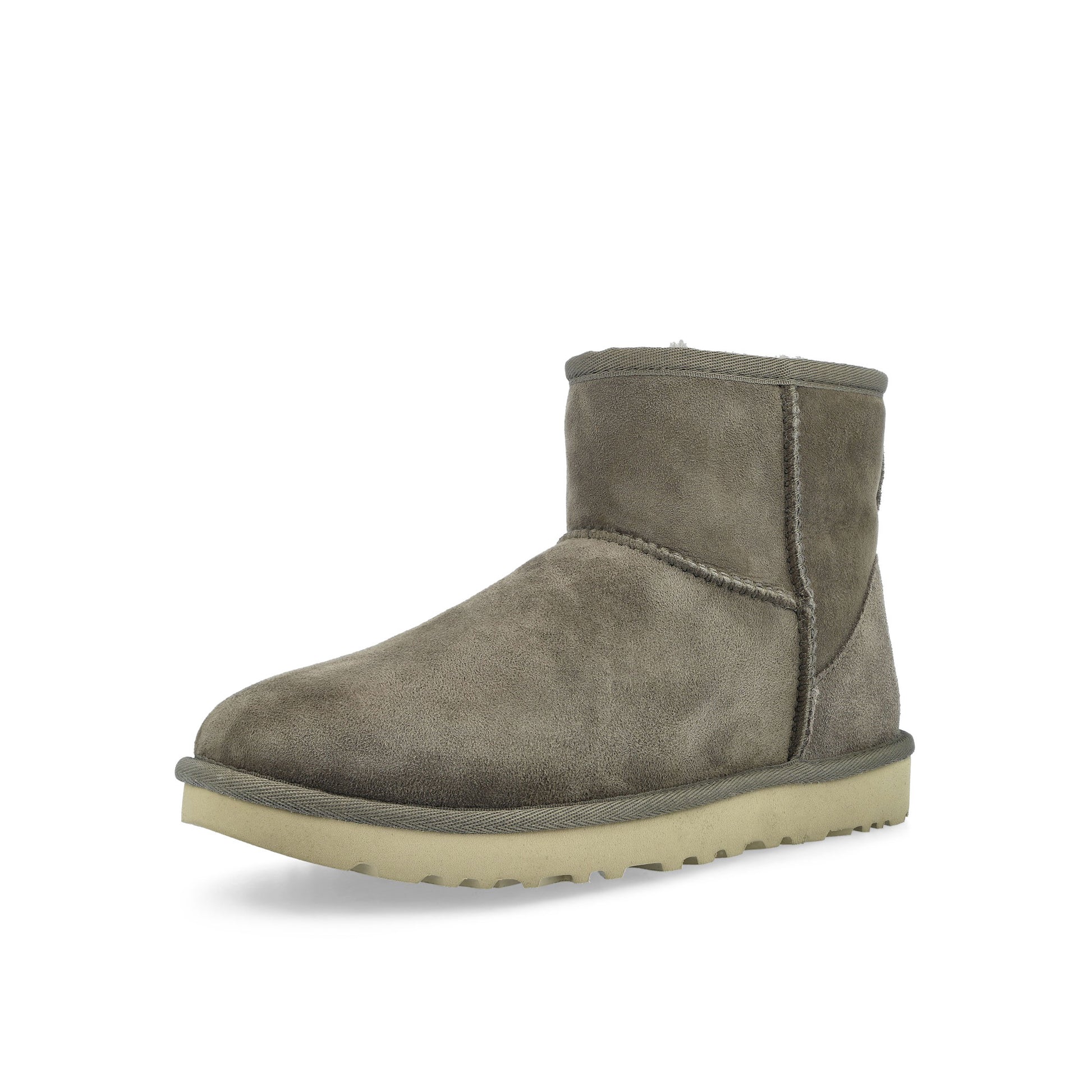 UGG W Classic Mini II Grey Boots 1016222-DDRG / Grey Detail View 4 | GATE
