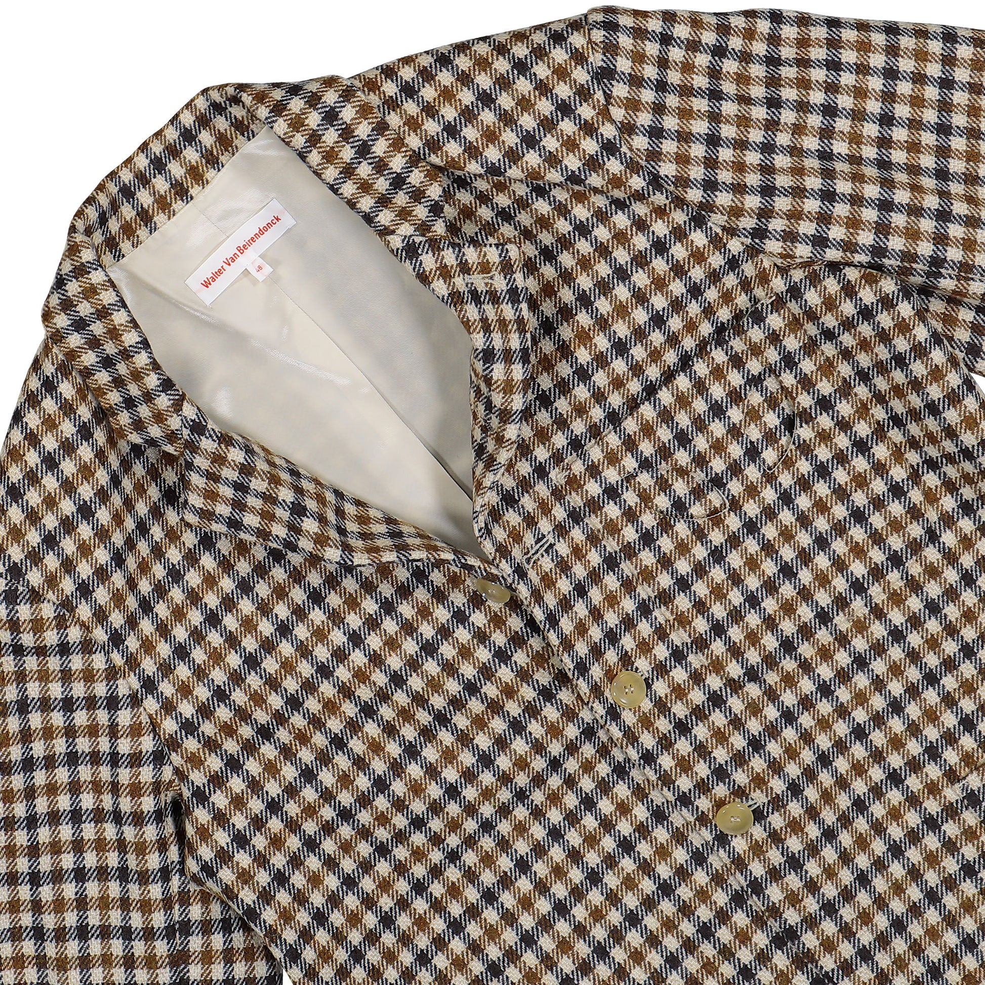 Walter Van Beirendonck Boxy Blazer CC15 Brown Jackets 1018 Detail View 3 | GATE
