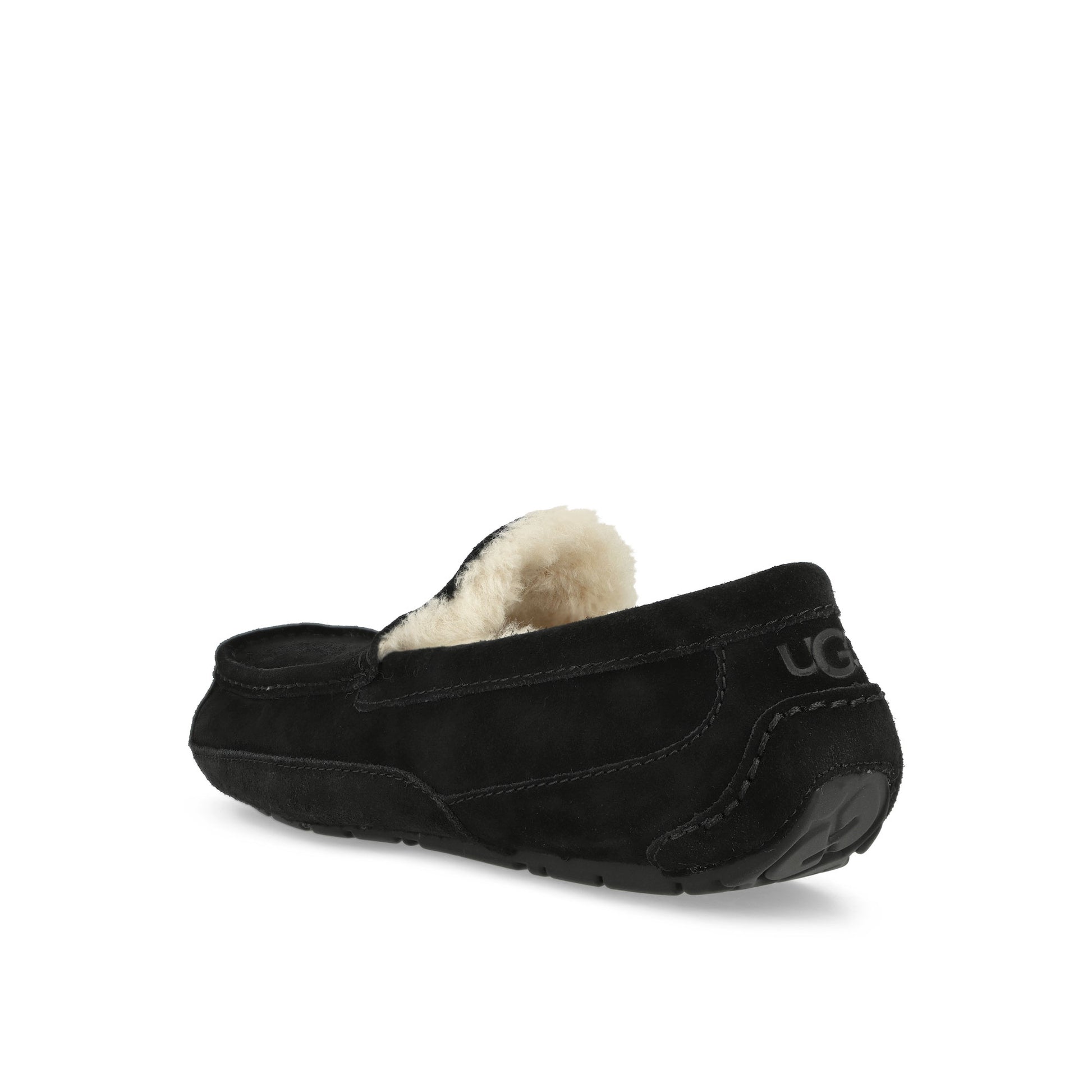 UGG M Ascot Black Loafers 1101110-BLK / Black Detail View 3 | GATE