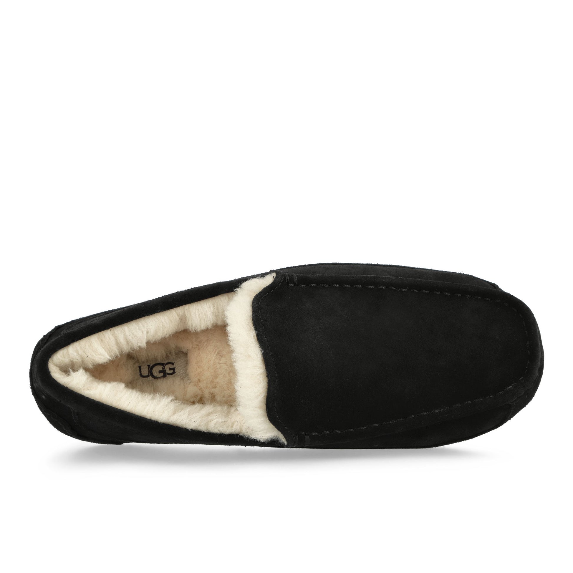 UGG M Ascot Black Loafers 1101110-BLK / Black Detail View 5 | GATE