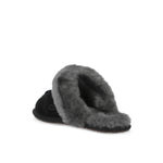 UGG W Scuffette II Black / Grey Slides 1106872-BCGR Detail View 3 | GATE