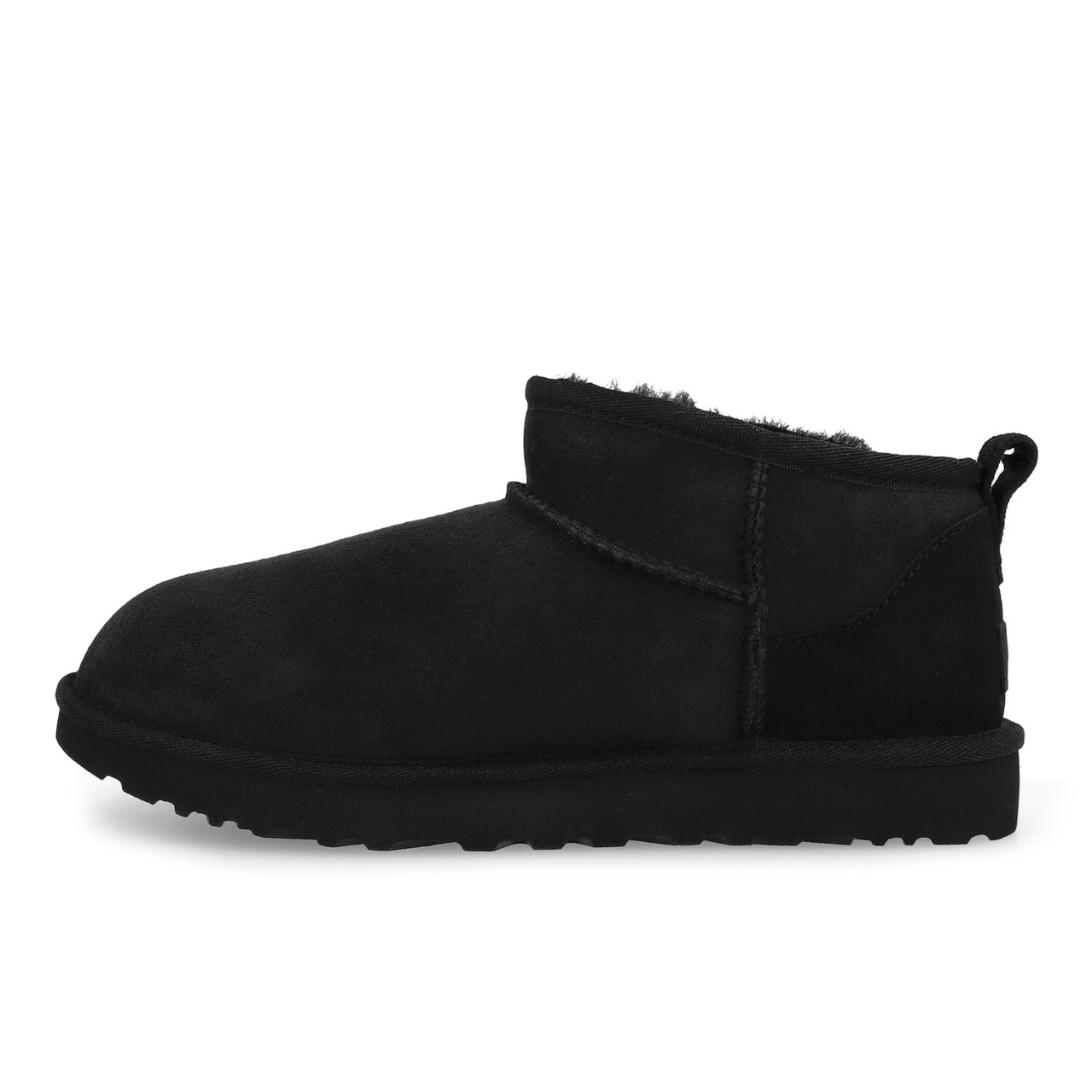 UGG  W Classic Ultra Mini Black Boots 1116109-BLK Detail View 1 | GATE
