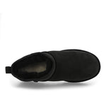 UGG  W Classic Ultra Mini Black Boots 1116109-BLK Detail View 5 | GATE
