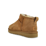 UGG W Classic Ultra Mini Chestnut Boots 1116109-CHE Detail View 3 | GATE
