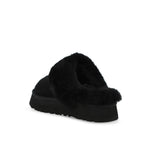 UGG W Disquette Black Slides 1122550-BLK / Black Detail View 3 | GATE
