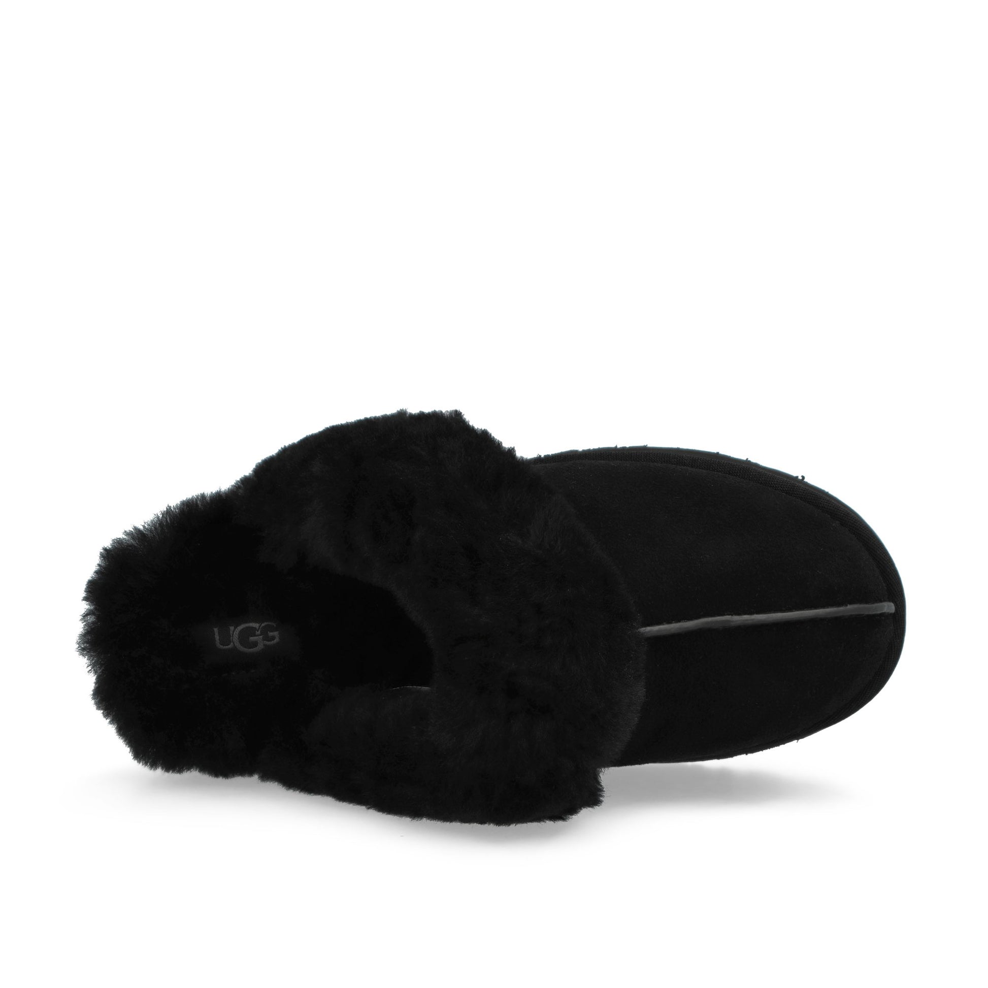 UGG W Disquette Black Slides 1122550-BLK / Black Detail View 5 | GATE
