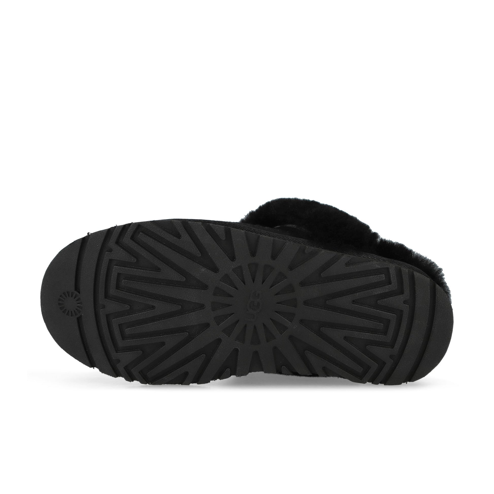 UGG W Disquette Black Slides 1122550-BLK / Black Detail View 6 | GATE

