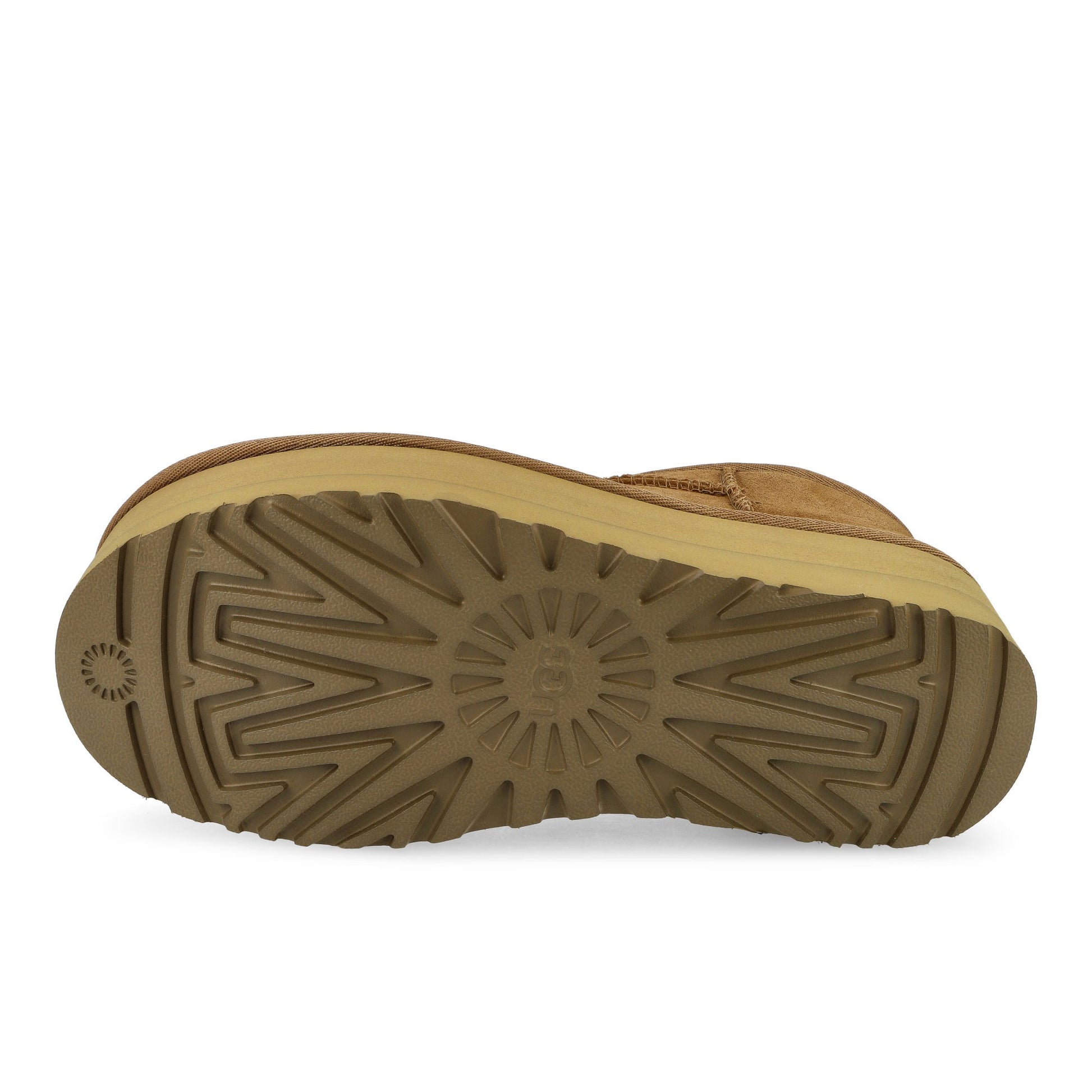 UGG  W Classic Ultra Mini Platform Chestnut Boots 1135092-CHE Detail View 6 | GATE
