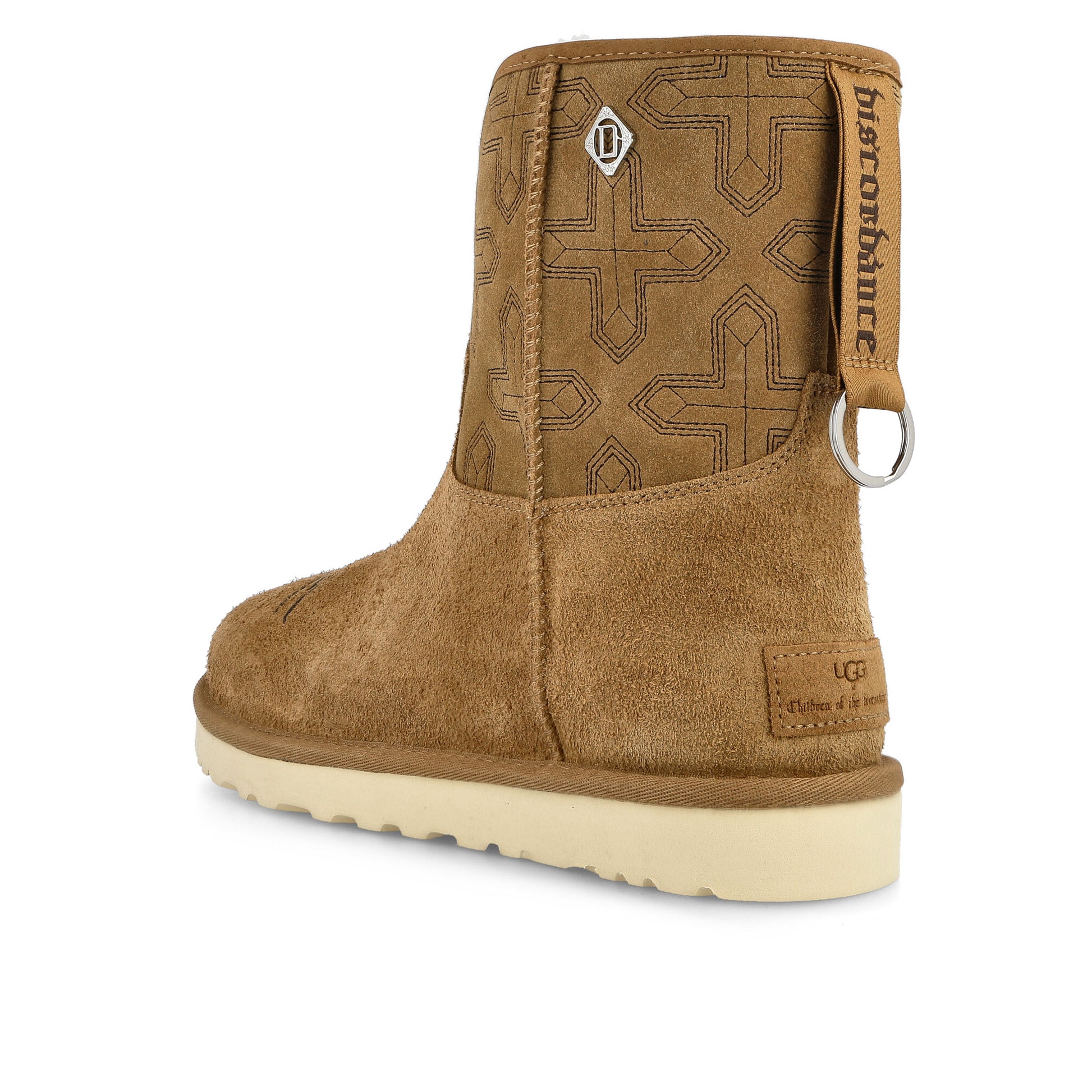 Children Of The Discordance x UGG  Classic Short Chestnut Boots 1136610-CHE Detail View 3 | GATE
