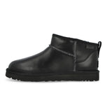 UGG M Classic Ultra Mini LTHR Regen Black Boots 1158191-BLK Detail View 1 | GATE