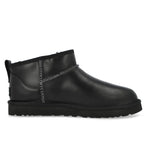 UGG M Classic Ultra Mini LTHR Regen Black Boots 1158191-BLK Detail View 2 | GATE