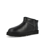 UGG M Classic Ultra Mini LTHR Regen Black Boots 1158191-BLK Detail View 4 | GATE