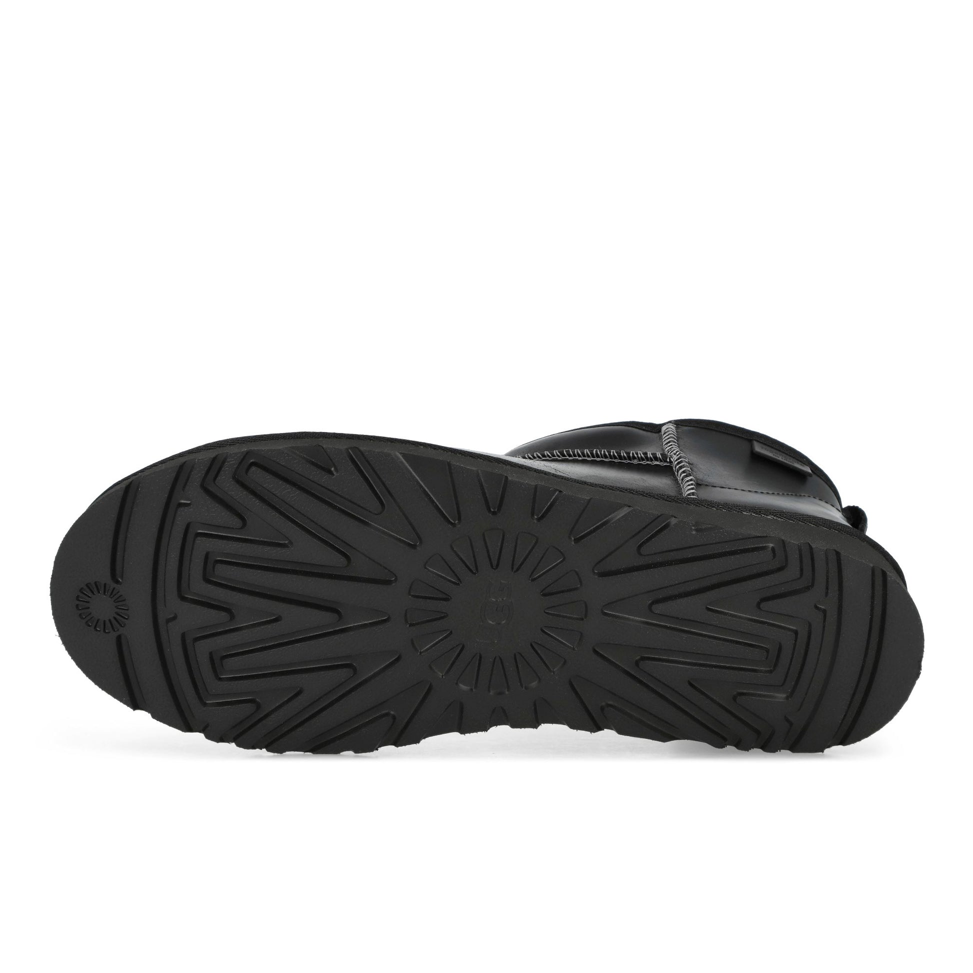 UGG M Classic Ultra Mini LTHR Regen Black Boots 1158191-BLK Detail View 6 | GATE