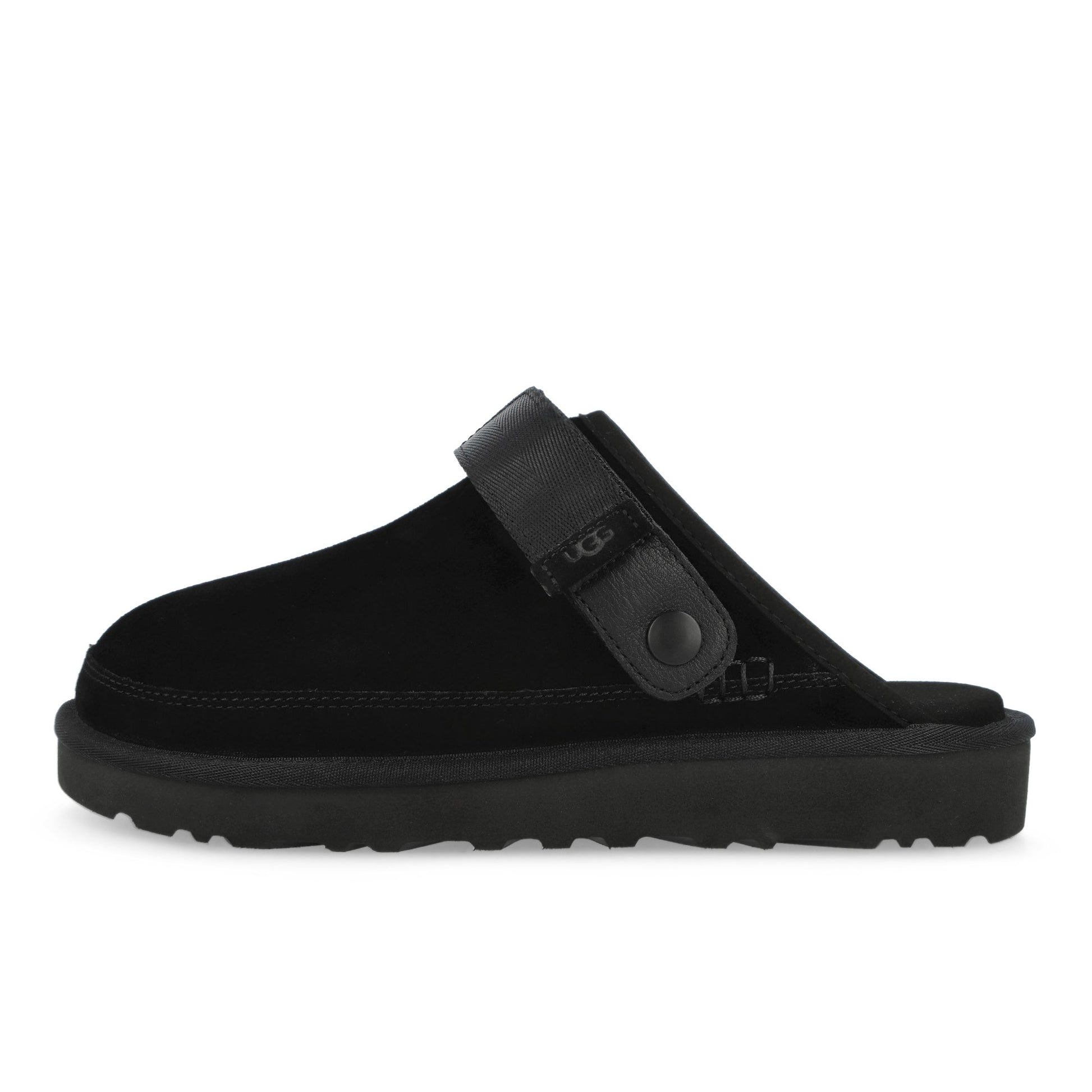 UGG M Goldencoast Clog II Black Slides 1166915-BLK / Blac Detail View 1 | GATE

