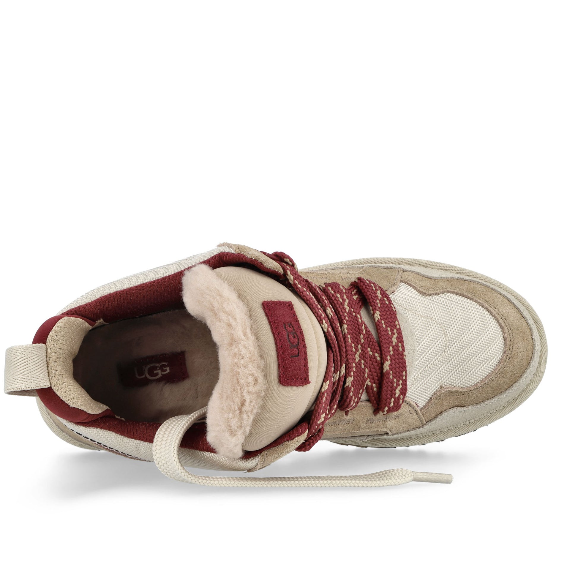 UGG M Lowmel Driftwood / Biking Red Boots 1170750-DWD Detail View 5 | GATE