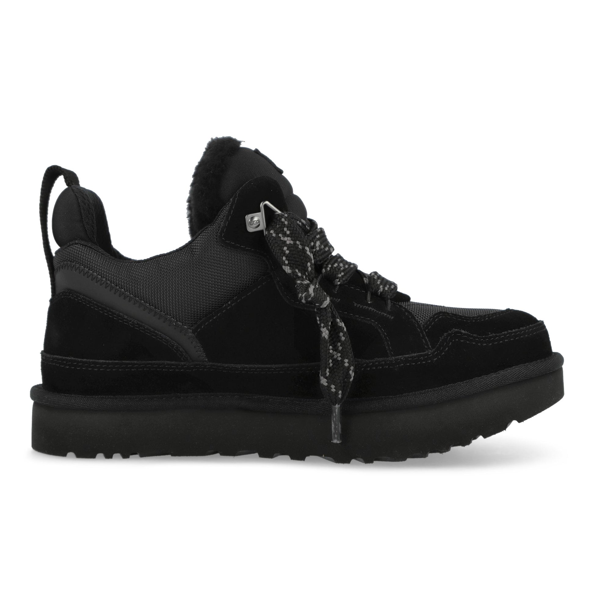 UGG M Lowmel Black Sneaker 1170750-BLK / Black Detail View 2 | GATE
