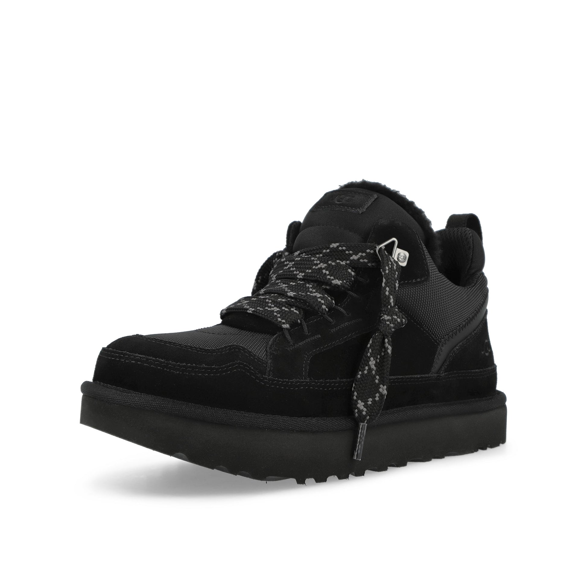 UGG M Lowmel Black Sneaker 1170750-BLK / Black Detail View 4 | GATE
