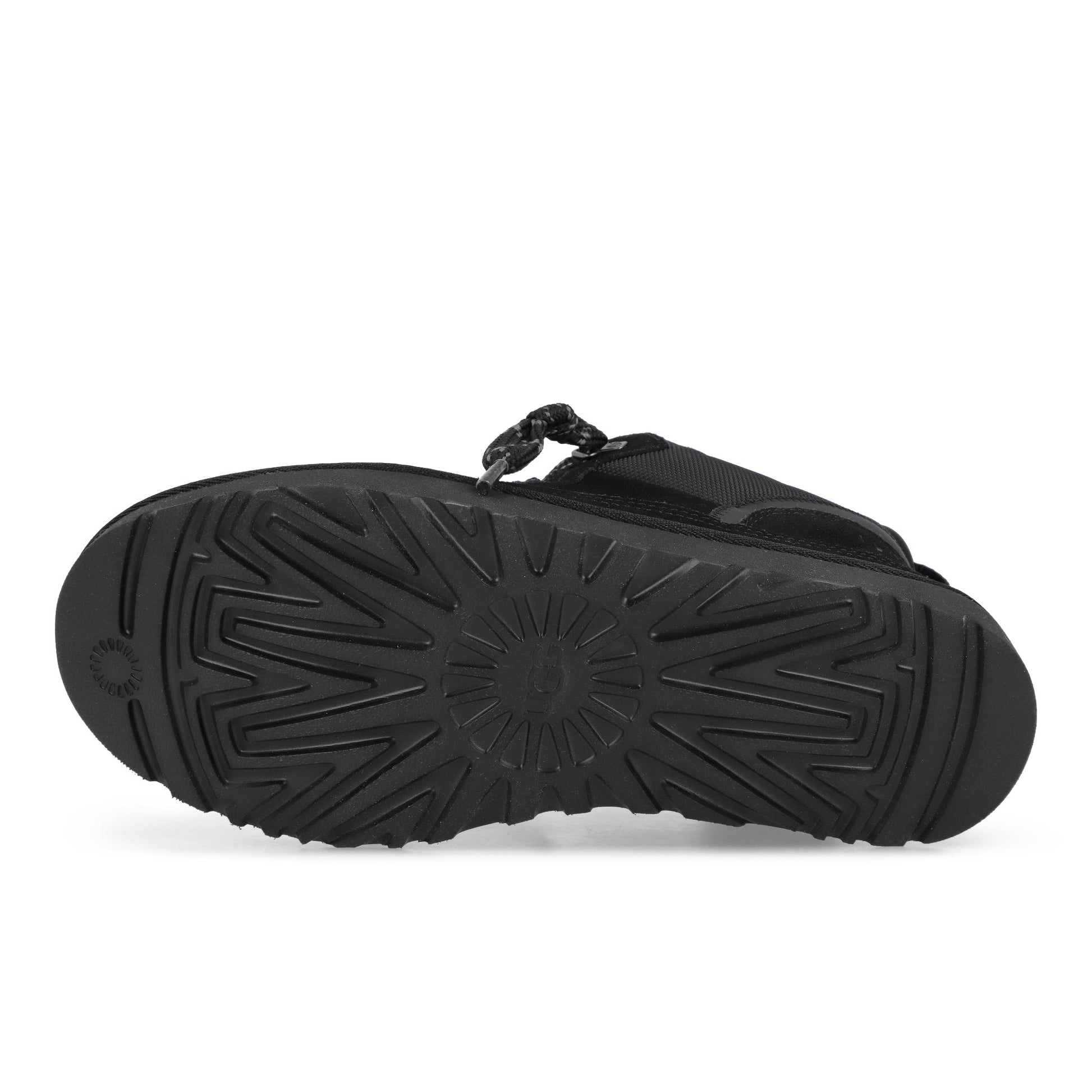 UGG M Lowmel Black Sneaker 1170750-BLK / Black Detail View 6 | GATE
