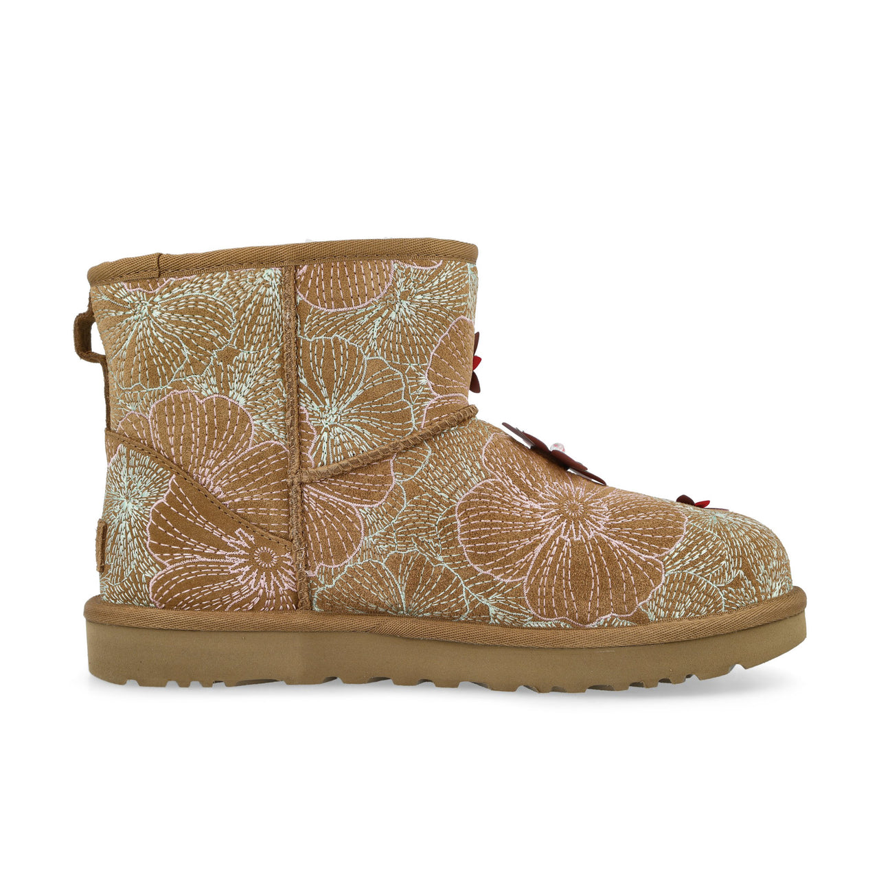 UGG W Classic Mini Meadow Chestnut Boots 1181014-CHE / Chestnut Detail View 1 | GATE
